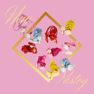 Picture of 4 pcs Band and 4 pcs Hair Clip Set for Baby - Multicolor