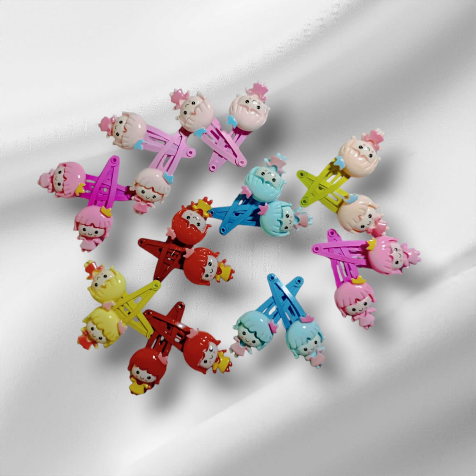 Picture of 4 pcs Band and 4 pcs Hair Clip Set for Baby - Multicolor