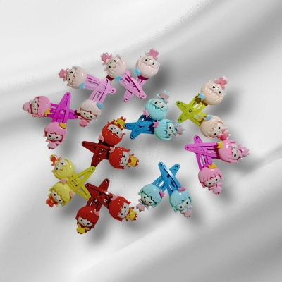 Picture of 4 pcs Band and 4 pcs Hair Clip Set for Baby - Multicolor