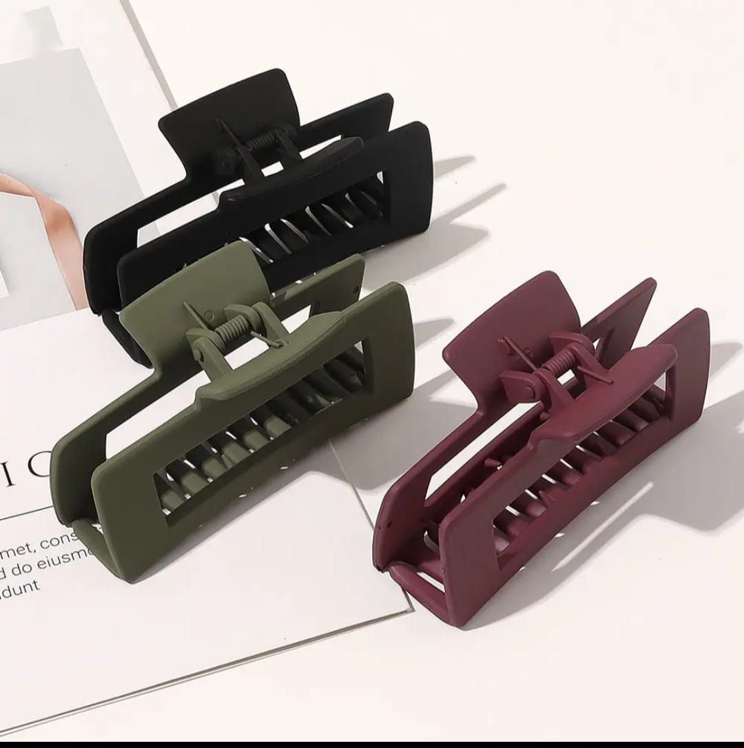 Picture of 4 pcs/set korean style hair claw band Different size hair clip kakra chuler kata kakra band Vintage hair Clips for Women - Multicolor