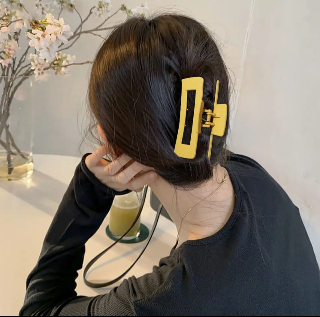 Picture of 4 pcs/set korean style hair claw band Different size hair clip kakra chuler kata kakra band Vintage hair Clips for Women - Multicolor