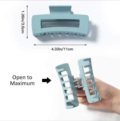 Picture of 4 pcs/set korean style hair claw band Different size hair clip kakra chuler kata kakra band Vintage hair Clips for Women - Multicolor