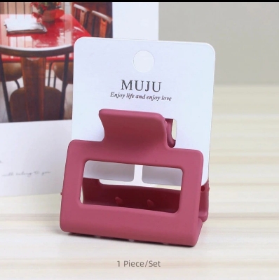 Picture of 4 Pcs Big Size Simple  Hair Clip Plastic Hair Clip big Hair  Clips - Multicolor