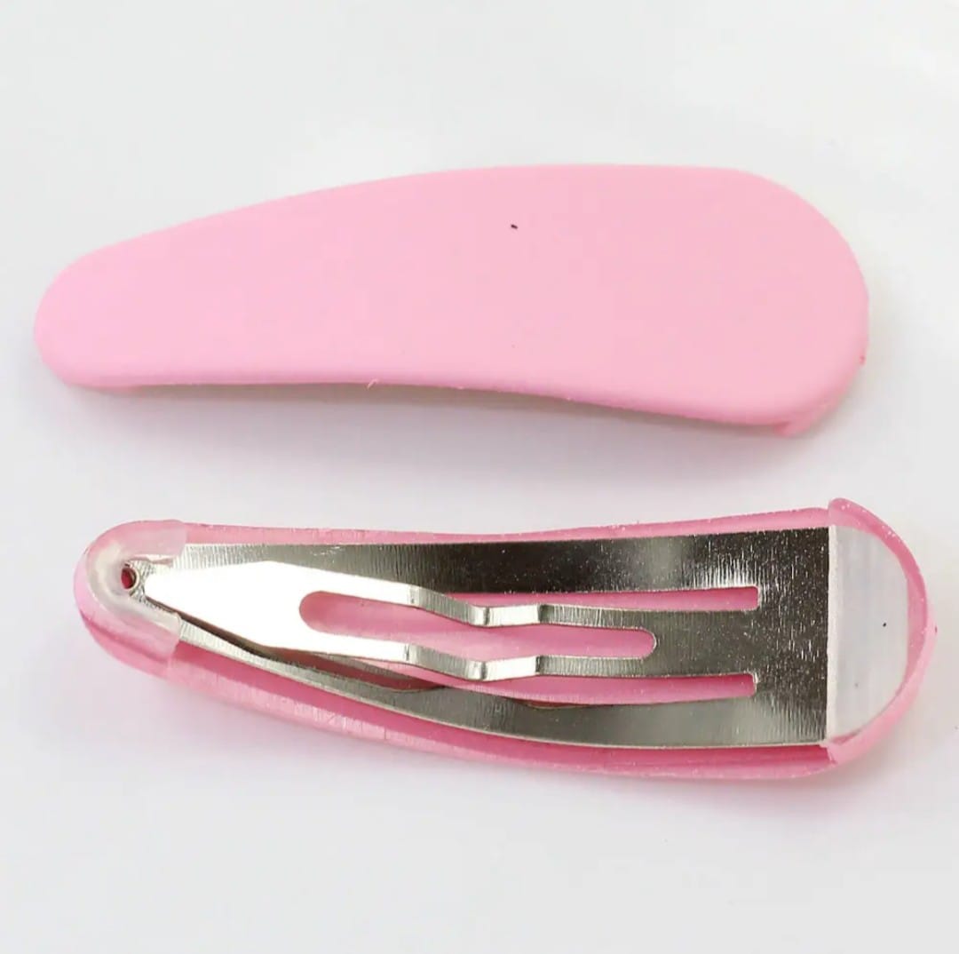 Picture of 4 pcs Pastel Colors Resin Hair Clip Girls Kids Toddler Snap Hair Clips  Assorted Hair Accessory - Multicolor