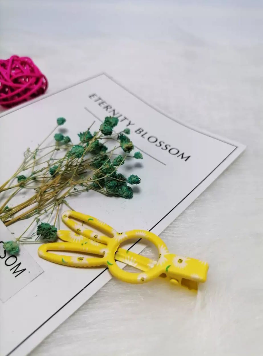 Picture of 4 pcs Metal Hair Clips Set for Girls Kid Accessories - Multicolor