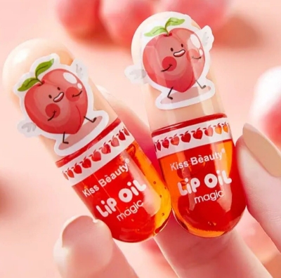 Picture of Kiss Beauty Brighten Lip Moisturizing Nourishing Mini Lip Magic Oil