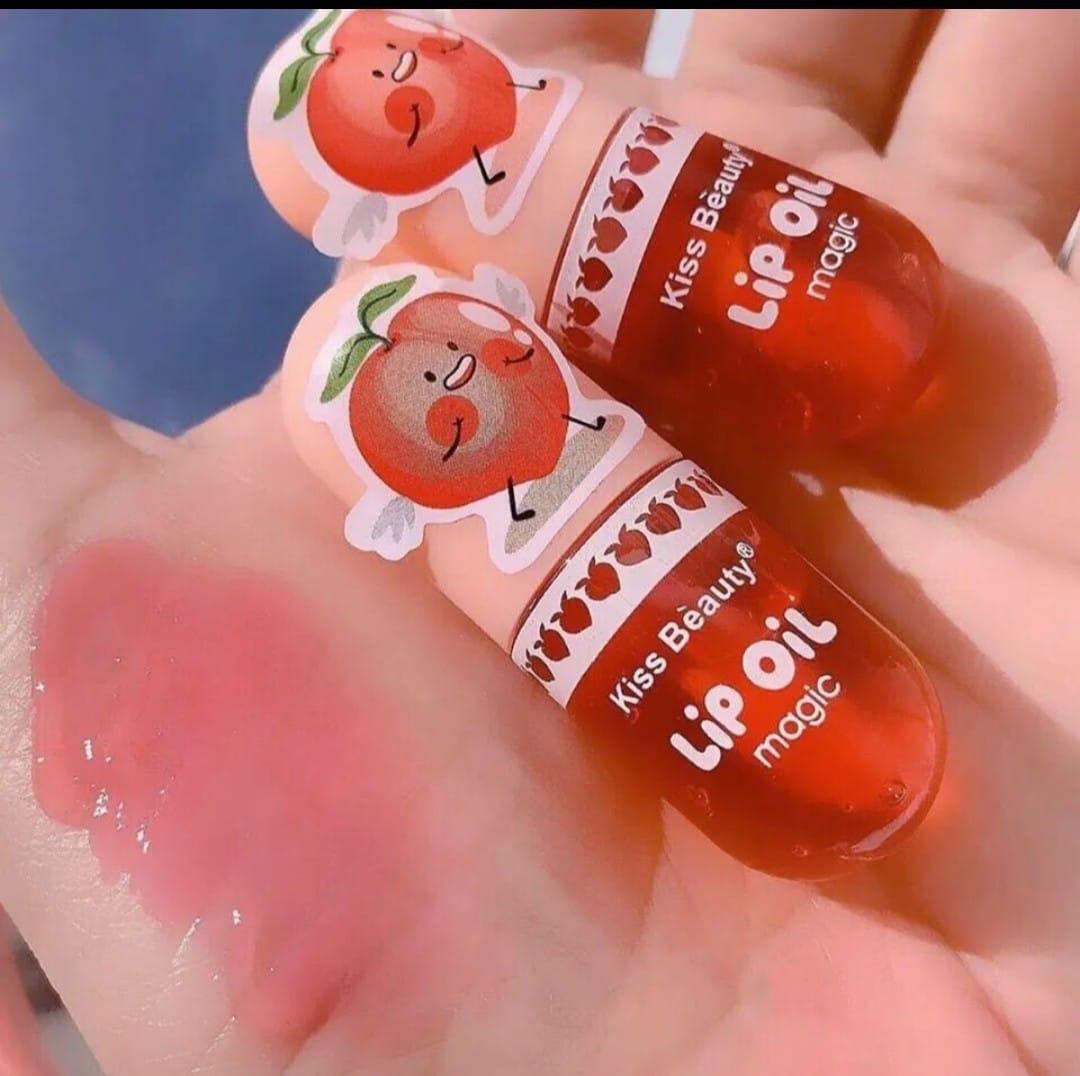 Picture of Kiss Beauty Brighten Lip Moisturizing Nourishing Mini Lip Magic Oil