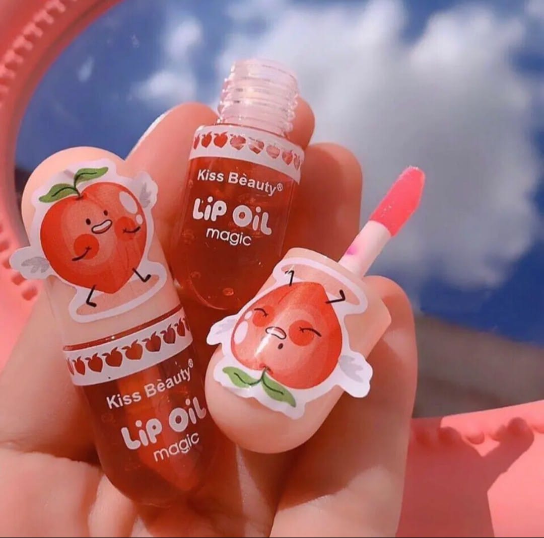 Picture of Kiss Beauty Brighten Lip Moisturizing Nourishing Mini Lip Magic Oil