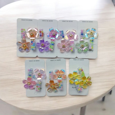 Picture of 4 Pcs Hair Clip Band for Girl - Multicolor