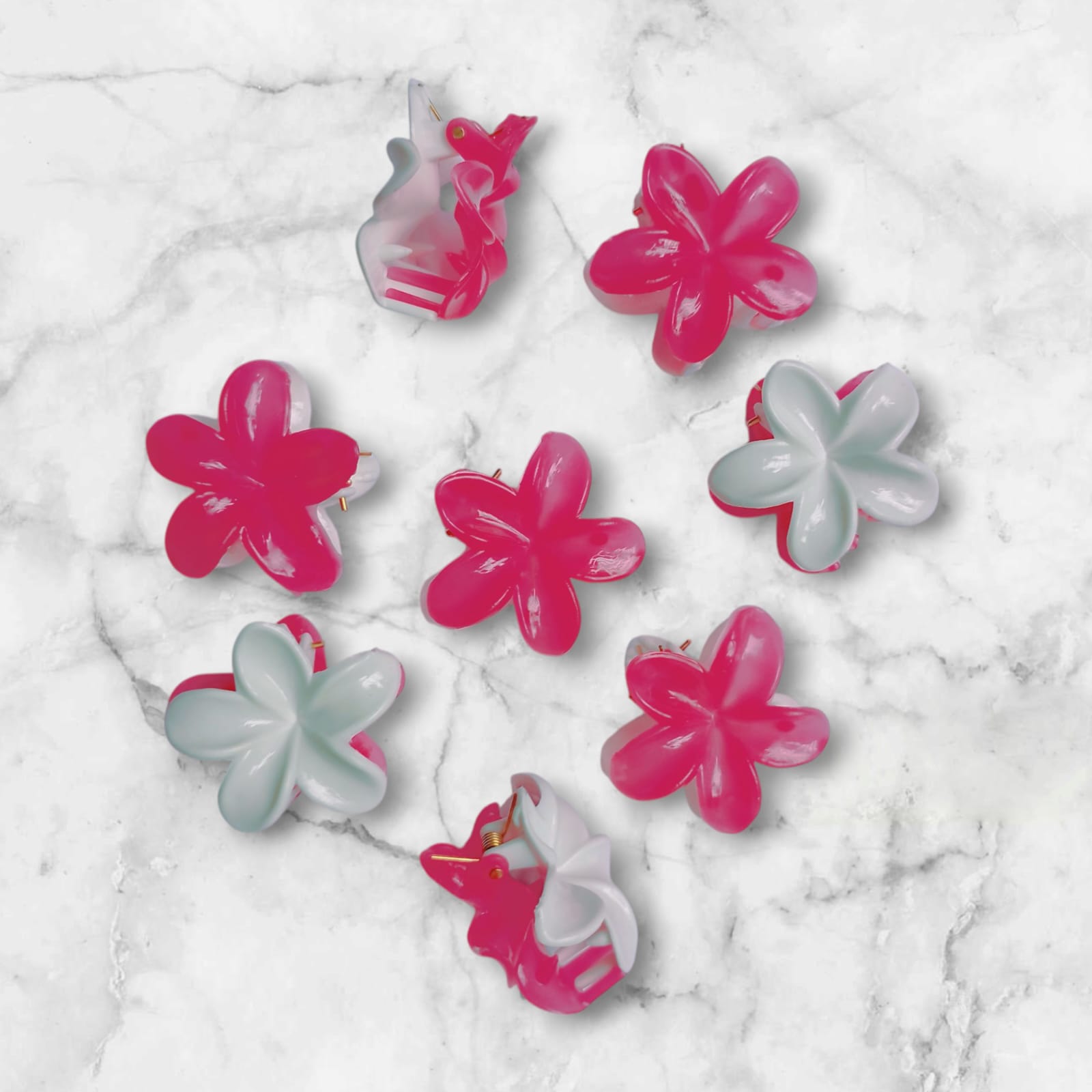 Picture of 10 pcs Flower Hair Clip  tourist Vacation Hair Clip for girl - Multicolor