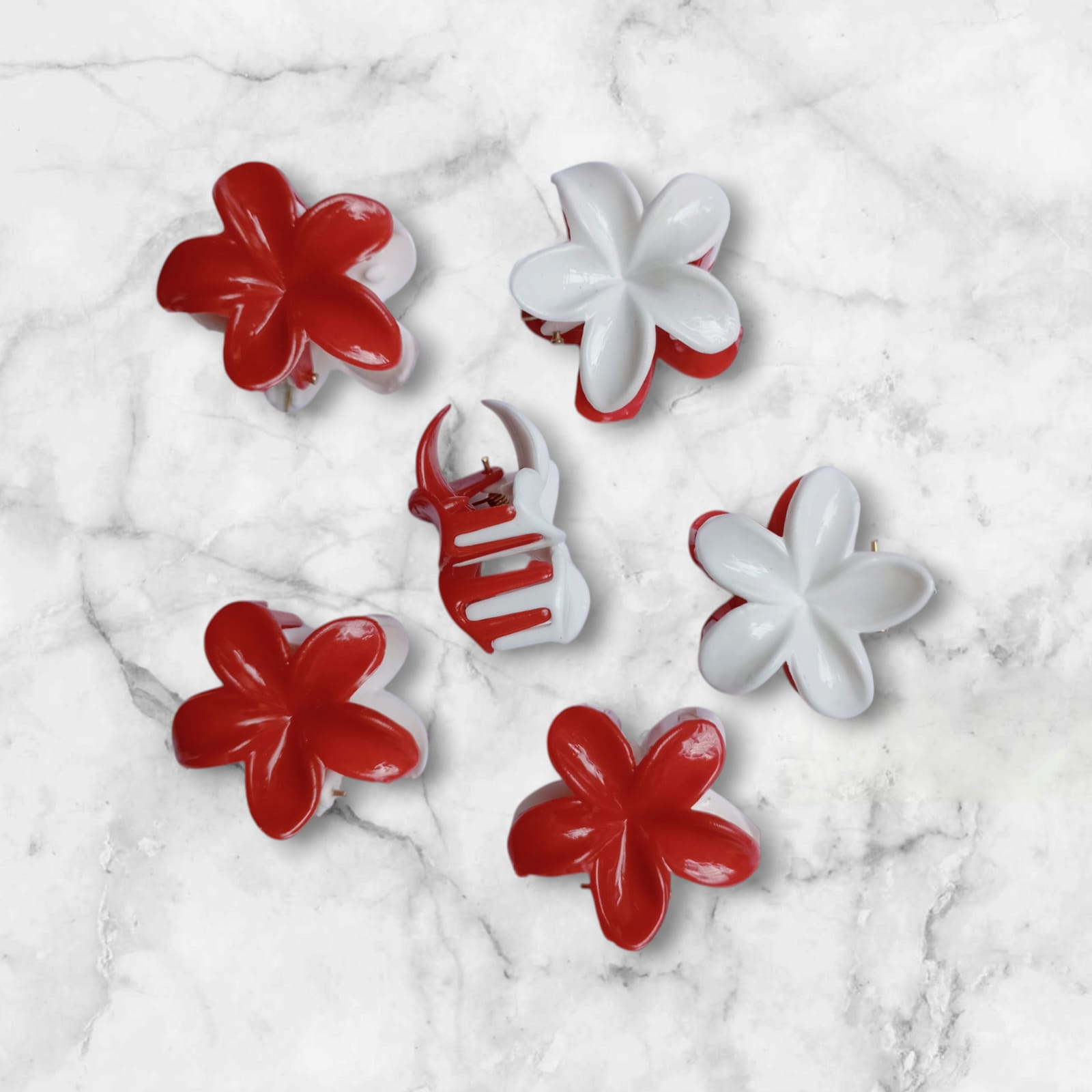 Picture of 10 pcs Flower Hair Clip  tourist Vacation Hair Clip for girl - Multicolor