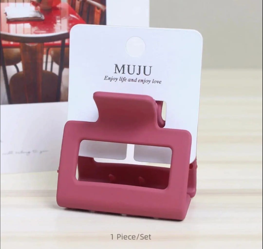 Picture of 4 Pcs Big Size Simple  Hair Clip Plastic Hair Clip big Hair  Clips - Multicolor