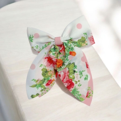 Picture of Elegant Bow Ribbon Hair clip Fashon Accessories for Girls - Multicolor