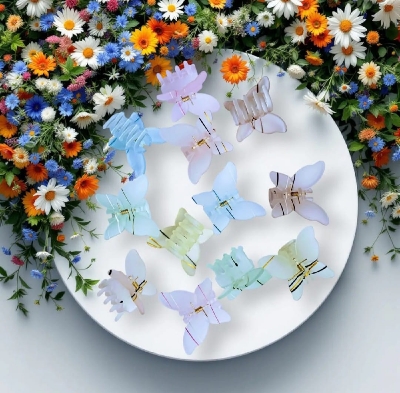 Picture of 4 pcs Hair Kakra Band and Hair Accessories for Girl. - Multicolor