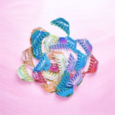 Picture of 4 pcs Hair kakra Band For Women - Multicolor