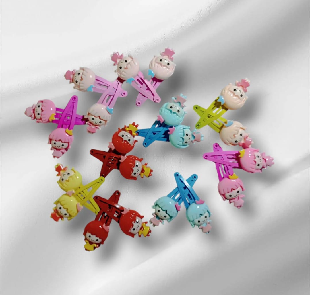 Picture of 4 pcs Band and 4 pcs Hair Clip Set for Baby - Multicolor