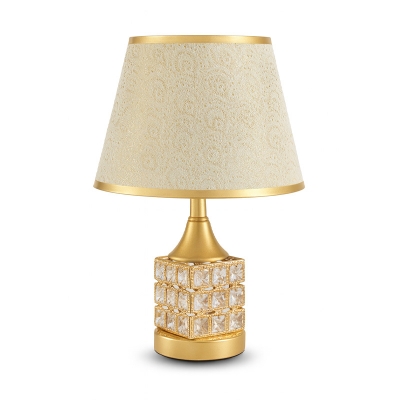 Picture of Elegant Gold and White Table Lamp - Multicolor
