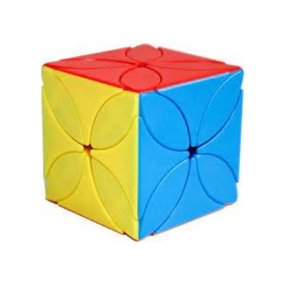 Picture of (Cube stand free) 4 LEAF CLOVER PATTERN MAGIC CUBE RUBIKS CUBE 3X3 CLOVER CUBE BRAIN TEASER RUBIK CUBE LEAF IVY CUBE PUZZLE TOYS - Rubics cube 3/3/3 Multicolor