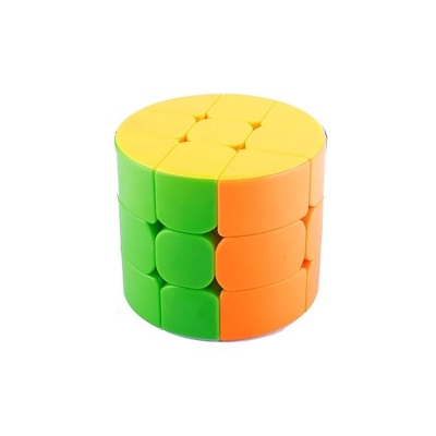Picture of 3x3 Speed Magic Rubik Cube Puzzles, Cylinder Multicolor Base Ultra ... Multicolor