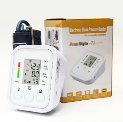 Picture of Digital Arm Blood Pressure Monitor Electronic 2.0-inch LCD Display Smart Voice BP Monitor Tonometer