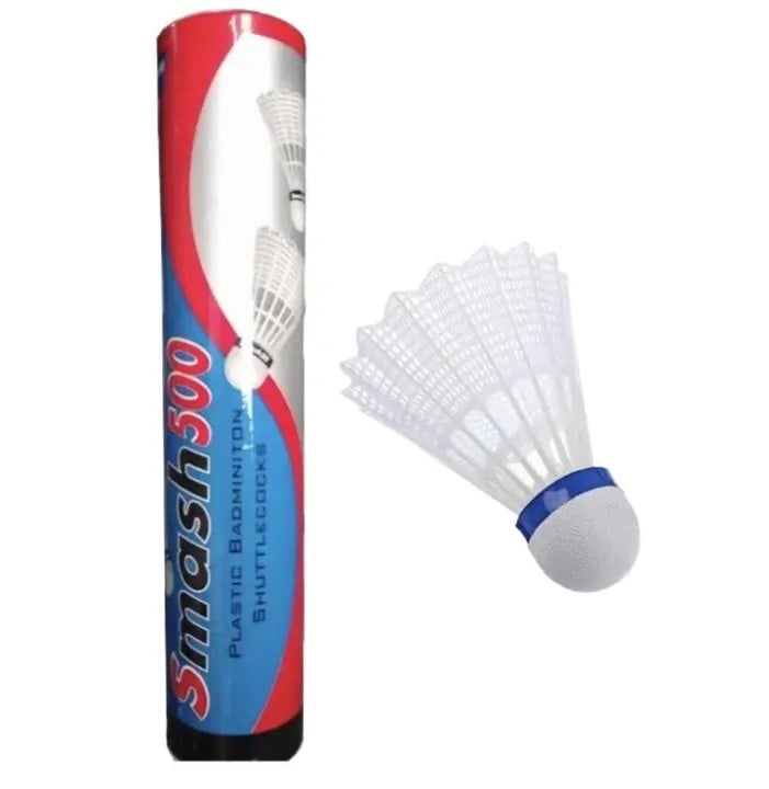 Picture of Smash 500 Plastic Badminton Shuttlecocks Cork 10Ps Cock