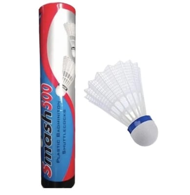 Picture of Smash 500 Plastic Badminton Shuttlecocks Cork 10Ps Cock