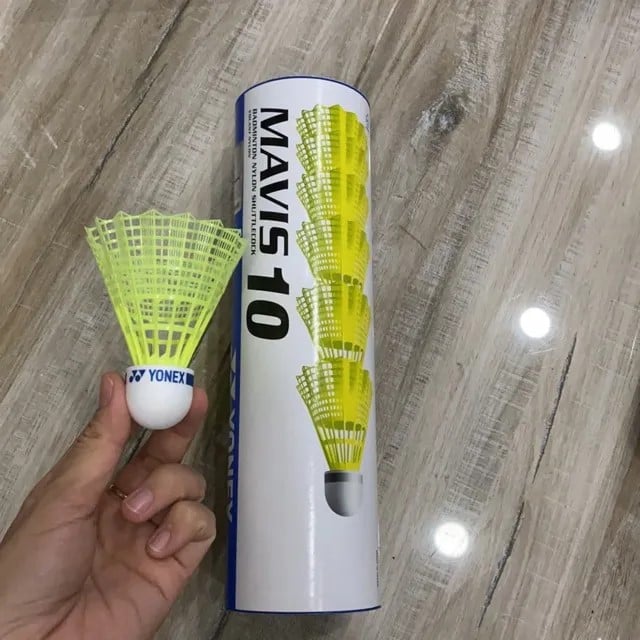 Picture of 6 Pice Yonex Shuttle - Mavis 10  yellow and white-  Sports