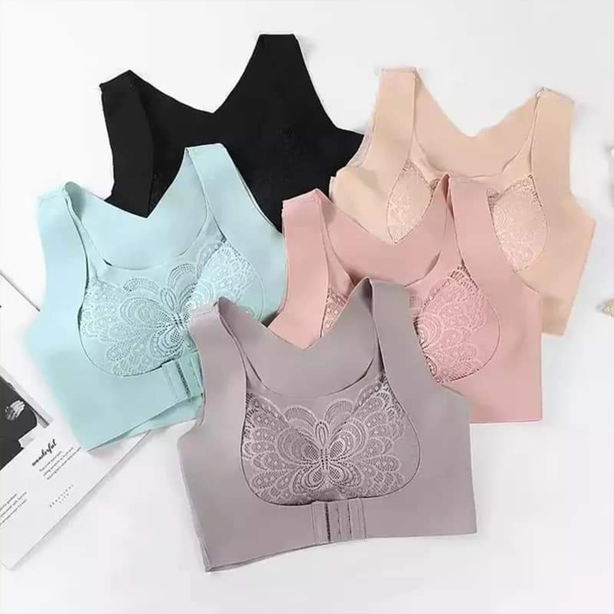 Picture of Slim fit body shaper bra, jim training comfortable padded bra - Bra - Multicolor