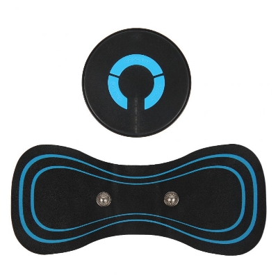 Picture of New Mini Portable Rechargeable Stimulator Pain Relief Massage Paste Electric Cervical Spine Leg Back Massager To Lose Weigh - Black