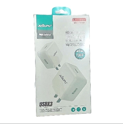 Picture of 3in1 usB Mobile Charger Adapter 18w - White