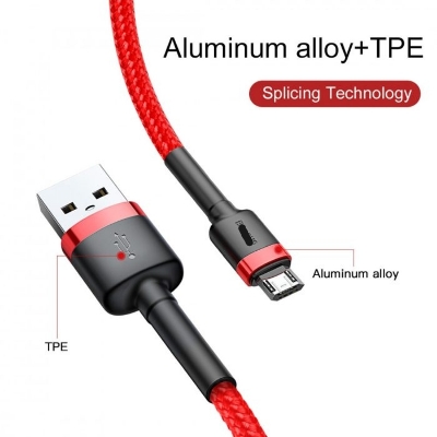 Picture of 5A Fast Charging Nylon Data Cable - Type-C, Micro, Iphone