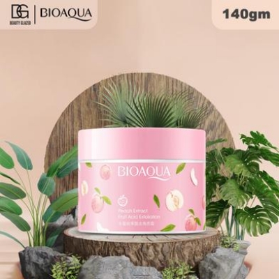 Picture of BIOAQUA Body Neck Legs Back Peach Extract Fruit Acid Exfoliating Cream Scrub 140 - Peach