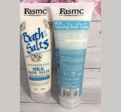 Picture of Fasmc Milk Bath Salts 380g Bath Scrubs - White