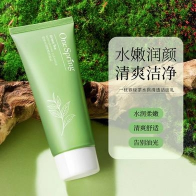 Picture of One Spring Green tea Moisturizing Deep Cleansing Facial Cleanser- 100g - 