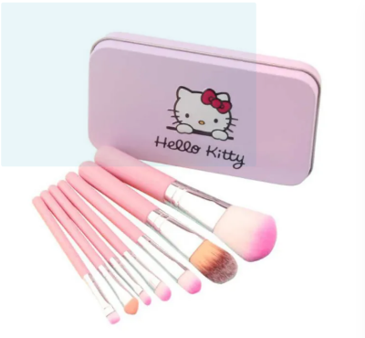 Picture of Hello Kitty 7 Pcs/Set Makeup Brush Set with Box - Pink