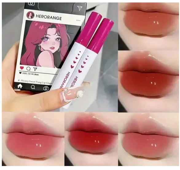 Picture of Herorange Honey Sweet Yang Lip Glaze Set- 2gX5 Pcs - 