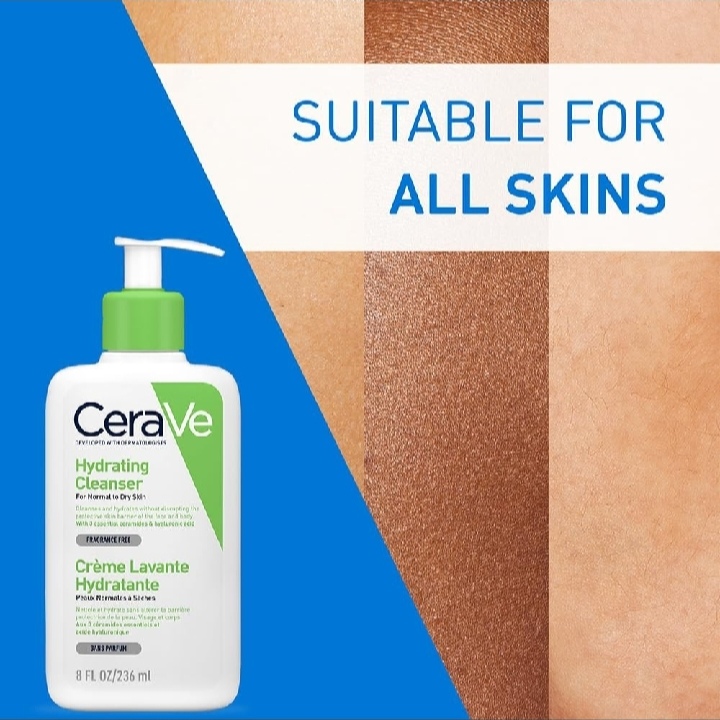 Picture of CeraVe Fragrance Free Hydrating Face Cleanser- 236ml - 