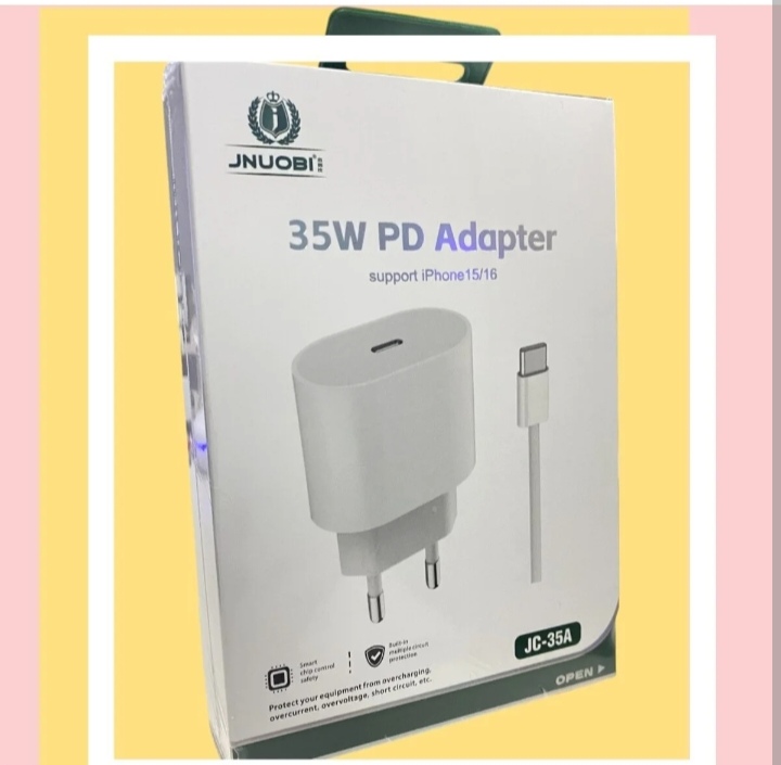 Picture of JNUOBI_JC-11 35W PD Type-C to Type-C Fast Charger Travel Charger 35watt Fast Wall Travel Chargers Adapter Cto C_35w PD - White