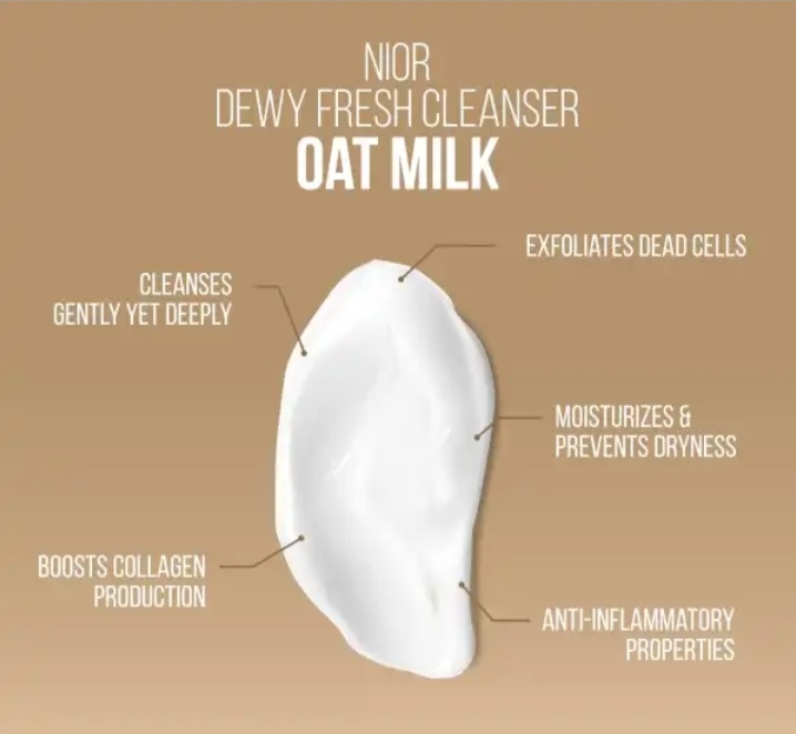 Picture of NIOR Dewy Fresh Oat Milk Cleanser- 100ml - 
