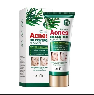 Picture of SADOER Tea Tee Pimple & Acnes Reduce Oil Control Cleanser- 100g Face Wash - 