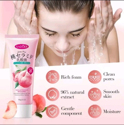 Picture of SADOER Peach Lactobacillus Gentle Cleanser-100g - 