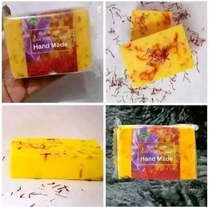 Picture of Zafran Saffron Goat Milk Bar Soap 100g - Multicolor,