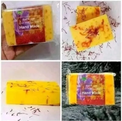 Picture of Zafran Saffron Goat Milk Bar Soap 100g - Multicolor,