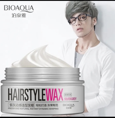Picture of BIOAQUA Silver Grey Dynamic Styling Men's Hair Wax- 100g - 