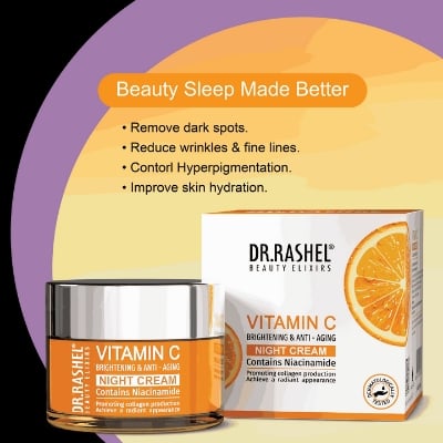 Picture of Dr. Rashel Vitamin C Anti- aging Niacinamide Night Cream- 50g - 