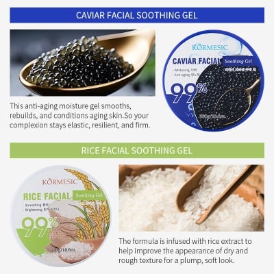 Picture of Kormesic 99% Caviar Anti Aging Facial Soothing Gel- 300g - 