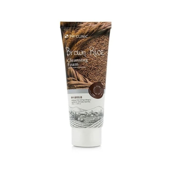 Picture of 3W Clinic Brown Rice Moisturizing & Smooth Skin Cleansing Foam- Face Wash (100ml) - 
