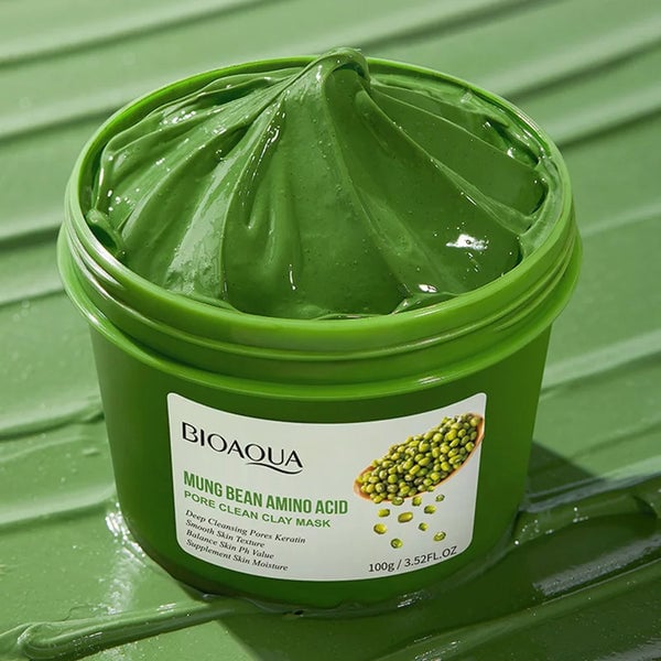 Picture of BIOAQUA Mung Bean Amino Acid Pore Clean Clay Mask- 100g - 