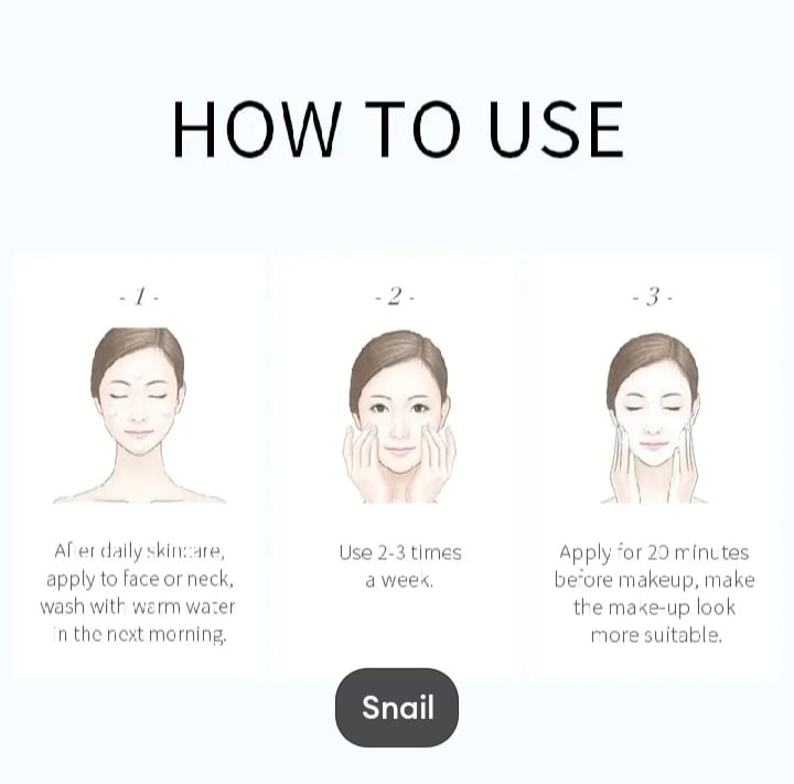 Picture of LAIKOU 5 Pcs/Set Snail Anti-Wrinkle & Firming Sleeping Mask- 3g/Each - 
