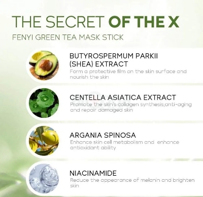 Picture of Fenyi Green Tea Deep Cleansing Oil Control Mask Stick- 40g - 